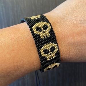 Skull Adjustable Bracelet-Handmade